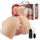 Мастурбатор сідниці з вібрацією Crazy Bull Hailey анус та вагіна, тілесний, 13.8 х 20.8 см вид 2