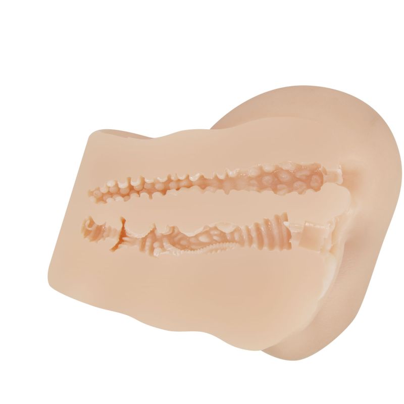 Мастурбатор сідниці з вібрацією Crazy Bull Hailey анус та вагіна, тілесний, 13.8 х 20.8 см вид 11