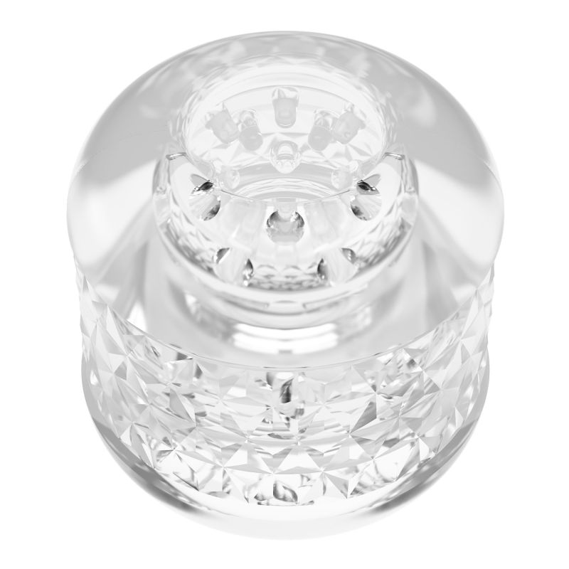 Міні-мастурбатор двосторонній Pretty Love Crystle прозорий вид 6