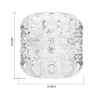 Мини-мастурбатор сквозной Pretty Love Crystle прозрачный вид 8