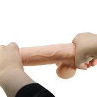 Вібратор на присосці з хребтом Pretty Love Cass з рухомою шкірою, тілесний, 21.8 х 4.6 см вид 5