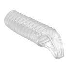 Насадка на пеніс ребриста Pretty Love Hartman відкрита, з петлею, прозора вид 5