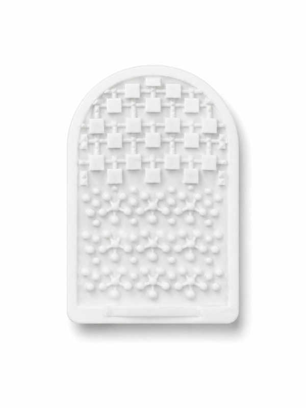 Міні-мастурбатор нереалістичний Daubao Pocket Genius з рельєфом кубиків, білий, 52,5 × 81,5 × 11 мм вид 4