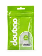 Міні-мастурбатор нереалістичний Daubao Pocket Genius з рельєфом кристала, білий, 52,5 × 81,5 × 11 мм