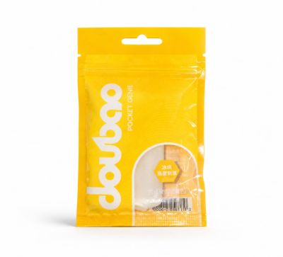Мини-мастурбатор нереалистичный Daubao Pocket Genius с рельефом точек, белый, 52,5 × 81,5 × 11 мм