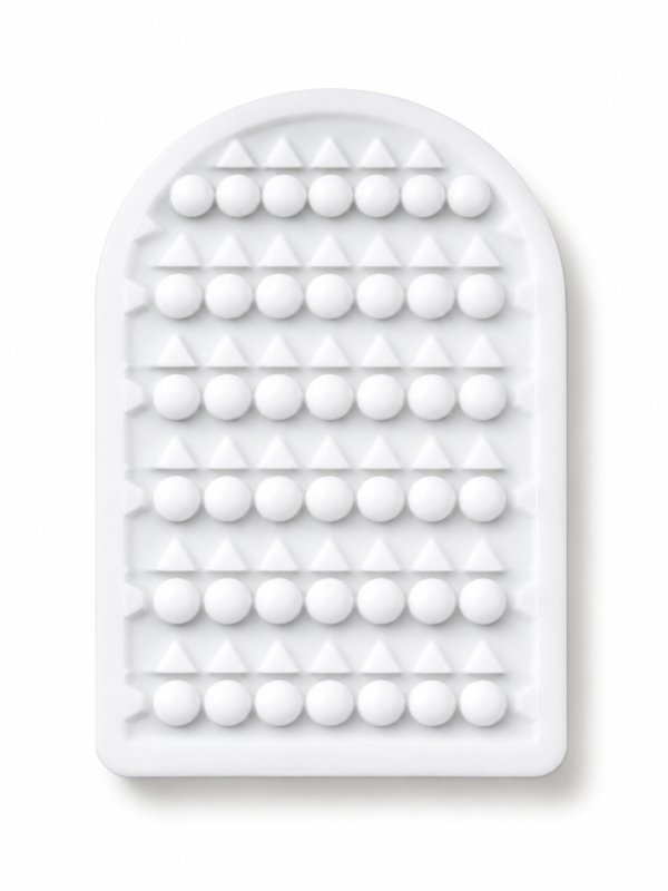 Міні-мастурбатор нереалістичний Daubao Pocket Genius з рельєфом крапок, білий, 52,5 × 81,5 × 11 мм вид 4