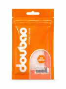 Міні-мастурбатор нереалістичний Daubao Pocket Genius з рельєфом сот, білий, 52,5 × 81,5 × 11 мм