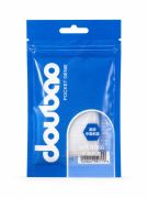 Міні-мастурбатор нереалістичний Daubao Pocket Genius з рельєфом хвиль, білий, 52,5 × 81,5 × 11 мм