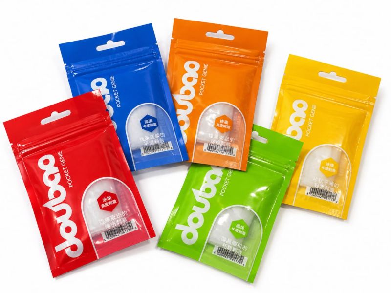 Міні-мастурбатор нереалістичний Daubao Pocket Genius з рельєфом хвиль, білий, 52,5 × 81,5 × 11 мм вид 5