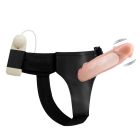 Страпон порожнистий (фалопротез) з вібрацією Baile Vibrating Strap On, беж, 19 × 4 см вид 4