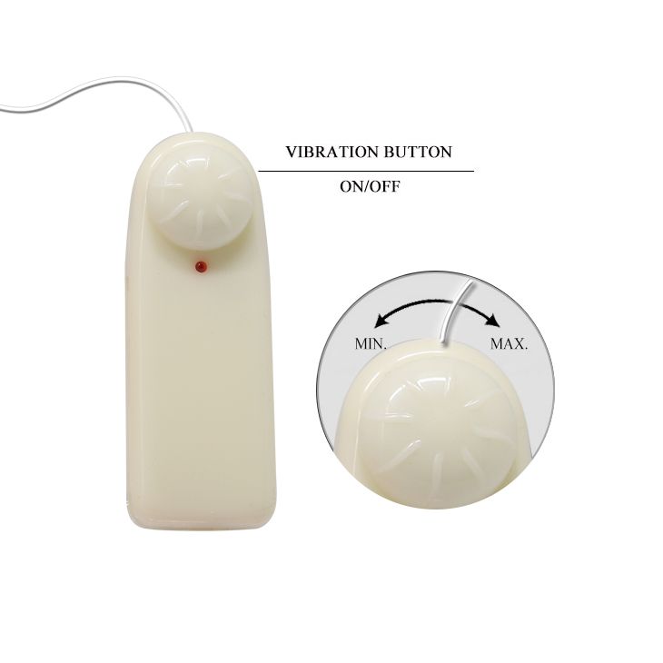 Страпон порожнистий (фалопротез) з вібрацією Baile Vibrating Strap On, беж, 19 × 4 см вид 12