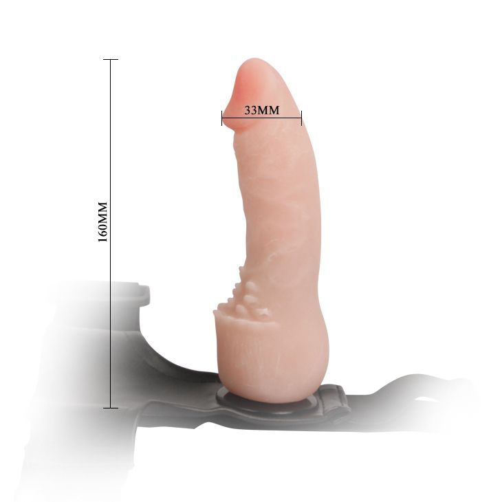 Страпон на трусиках BAILE Ultra Cyberskin Penis, реалистичный, 16 × 3,3 см вид 7
