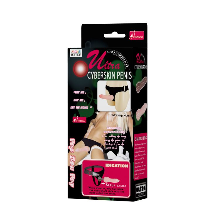 Страпон на трусиках BAILE Ultra Cyberskin Penis, реалістичний, 16 × 3,3 см вид 8
