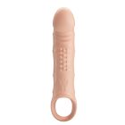 Подовжуюча вібронасадка на пеніс Pretty Love Brad, бежева, 21,3 × 4 см вид 3