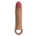 Подовжуюча вібронасадка на пеніс Pretty Love Penis Sleeve, реалістична, 22 × 5,5 см вид 3
