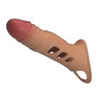 Удлиняющая вибронасадка на пенис Pretty Love Penis Sleeve, реалистичная, 22 х 5,5 см вид 6