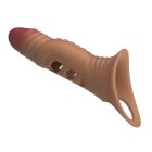 Удлиняющая вибронасадка на пенис Pretty Love Penis Sleeve, реалистичная, 22 х 5,5 см вид 7