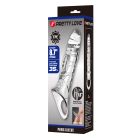 Подовжуюча насадка на пеніс Pretty Love Penis Sleeve, прозора, 22 × 5,5 см вид 11