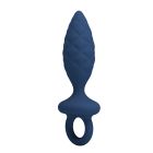 Анальна пробка MR. PLAY Butt Plug with Loop, синя, розмір S, 11,5 × 2,7 см вид 5