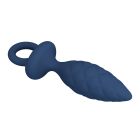 Анальна пробка MR. PLAY Butt Plug with Loop, синя, розмір S, 11,5 × 2,7 см вид 8