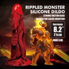 Фаллоимитатор силиконовый Power Monsters Minotaur на присоске, красный, 21 см вид 2
