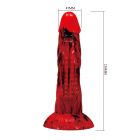Фаллоимитатор силиконовый Power Monsters Minotaur на присоске, красный, 21 см вид 8