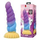 Фаллоимитатор силиконовый Power Monsters Unicorn на присоске, разноцветный, 22 см вид 3