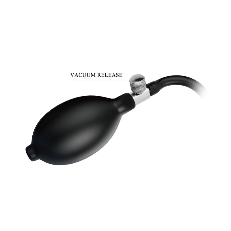 Анальна пробка Power Monsters Infernal Ebon Leviathan з накачуванням, різнокольорова, 18 см вид 7