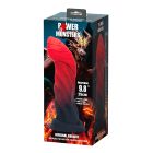 Фалоімітатор силіконовий Power Monsters Infernal Goliath на присоску, червоно-чорний, 25 см вид 8