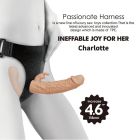 Подвійний страпон на ременях Baile ULTRA Charlotte, реалістичний, 24.8 х 3.6 см вид 4