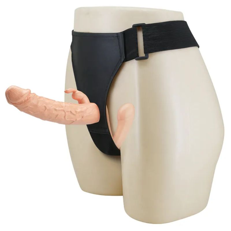 Подвійний страпон на ременях Baile ULTRA Charlotte, реалістичний, 24.8 х 3.6 см вид 5