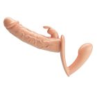 Подвійний страпон на ременях Baile ULTRA Charlotte, реалістичний, 24.8 х 3.6 см вид 6