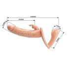 Подвійний страпон на ременях Baile ULTRA Charlotte, реалістичний, 24.8 х 3.6 см вид 7