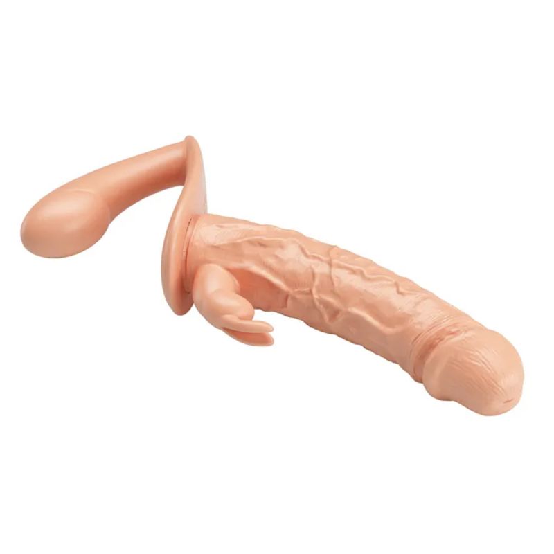 Подвійний страпон на ременях Baile ULTRA Charlotte, реалістичний, 24.8 х 3.6 см вид 10