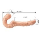 Безремневий страпон Baile ULTRA Emma, ​​реалістичний, 24.5 см х 3.4 см вид 5