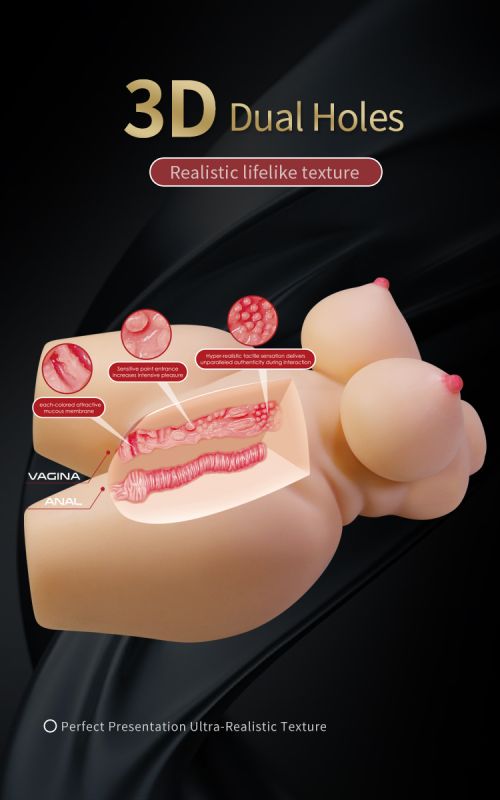 Мастурбатор-торс CRAZY BULL Grace, реалістичний, 37.5 х 24 см вид 17