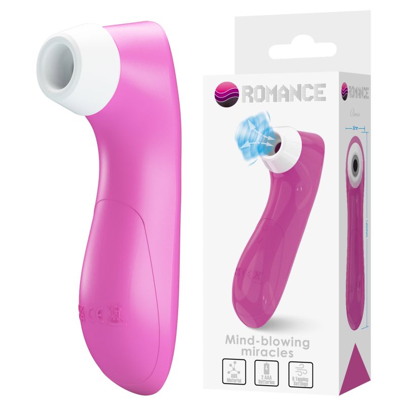 Вакуумный стимулятор клитора Baile Romance, розовый, 12,6 х 3,6 см вид 2