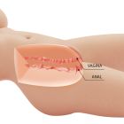 Мастурбатор-торс CRAZY BULL Tiffany, вагіна та анус, реалістичний, 49 × 25 см вид 8