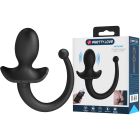 Анальна пробка-хвіст силіконова Pretty Love Anthony з застосунком, чорна, 17,5 × 3,3 см вид 2