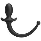 Анальна пробка-хвіст силіконова Pretty Love Anthony з застосунком, чорна, 17,5 × 3,3 см вид 4