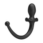Анальна пробка-хвіст силіконова Pretty Love Anthony з застосунком, чорна, 17,5 × 3,3 см вид 6