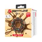 Ерекційне кільце Pretty Love Choco у формі пончика з кремом, коричневе, 4,6 × 2 см вид 8