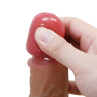 Страпон реалістичний Pretty Love Wells на синіх ременях, 20,6 × 4,2 см вид 11