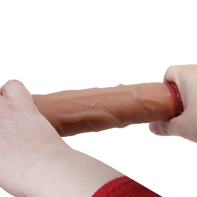 Страпон реалістичний Pretty Love Wells на синіх ременях, 20,6 × 4,2 см вид 12