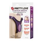 Трусики для страпона на ремнях Pretty Love Caludie III, фиолетовые вид 2