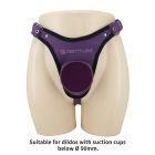 Трусики для страпона на ремінцях Pretty Love Caludie III, фіолетові вид 5