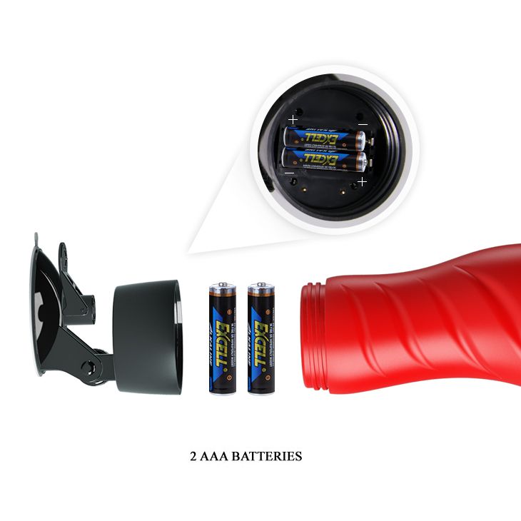 Мастурбатор вагіна в колбі на присоску з регульованим нахилом Delia Men's Stroker, бежевий, 28,3 см вид 13