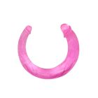 Двосторонній фалоімітатор BAILE Double Dones, рожевий, 42 × 3,5 см вид 4