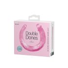 Двосторонній фалоімітатор BAILE Double Dones, рожевий, 42 × 3,5 см вид 8