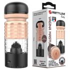 Мастурбатор-вагіна Pretty Love Emily зі стимуляцією головки, в чорній колбі, 17,9 х 6,9 см вид 2